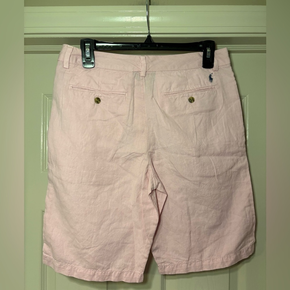 Polo Ralph Lauren Boys Straight Fit Linen Blend Shorts Classic Preppy Summer - Picture 5 of 8